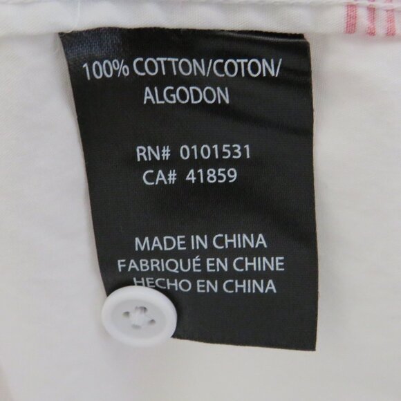 MAD Engine* Men's Short Sleeve Button Down Curved‎ Hem Chest Pocket Shirt~ XL - Picture 4 of 10